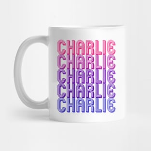 Charlie - Retro Minimal Line Pattern Mug